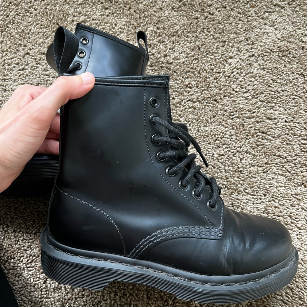 1460 Mono smooth leather lace up boot by Dr. Marten - Picture 12 of 13